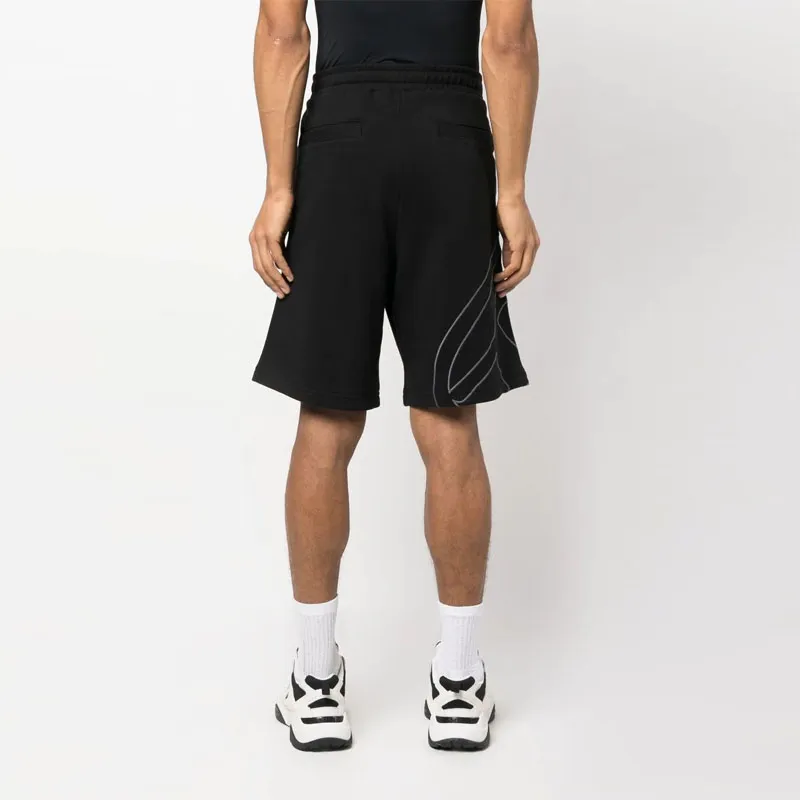 DIESEL P Crow Megoval Maxi D Logo Sweat Shorts-3