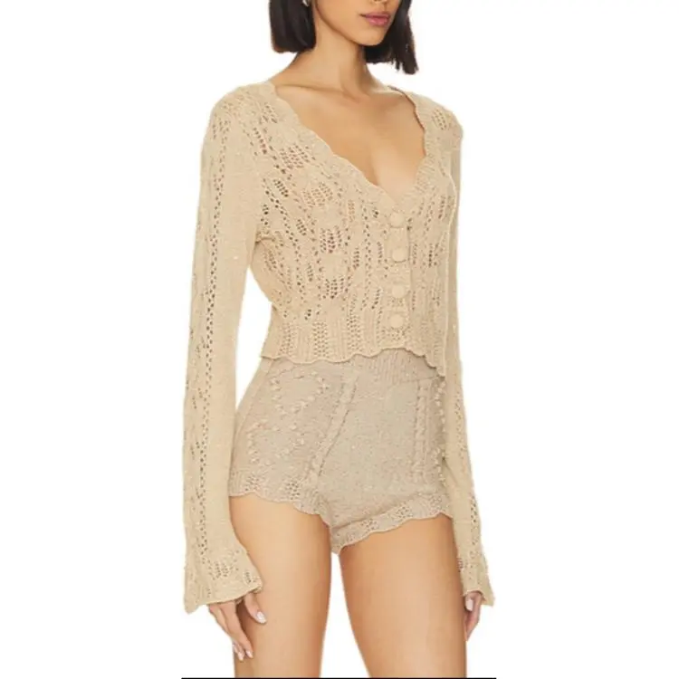 LOVESHACKFANCY Knitwear Women's Khaki-2