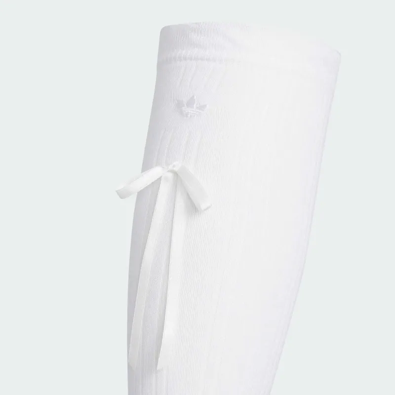 Adidas Originals BOWKNOT KNEE SOCK Knee High Socks Women's 1 Pack White/Black-1