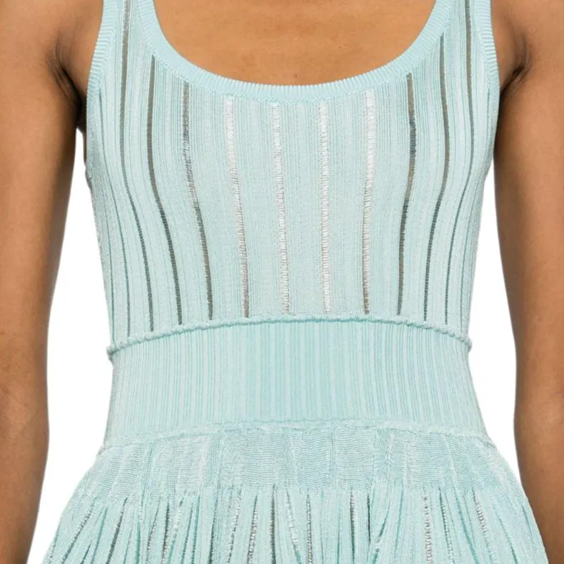 Alaia Crinoline Ribbed Minidress-5