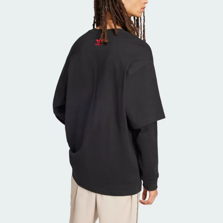Adidas Originals Korn Long Sleeve Tee - POIZON Adidas Originals Korn Long Sleeve Tee - POIZON