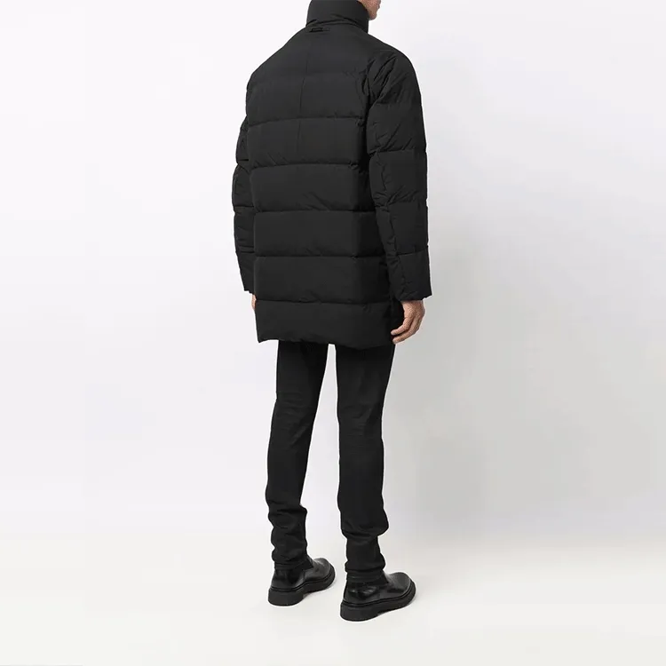 EMPORIO ARMANI Zip Up Quilted Puffer Coat-2