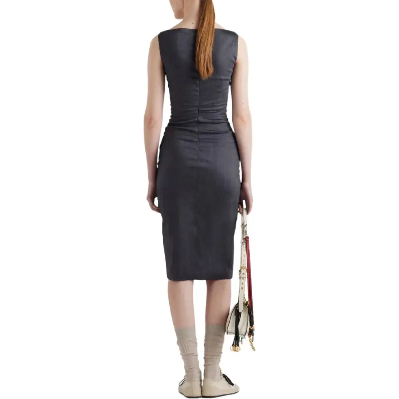 PRADA Stretch Ruched Dress-2