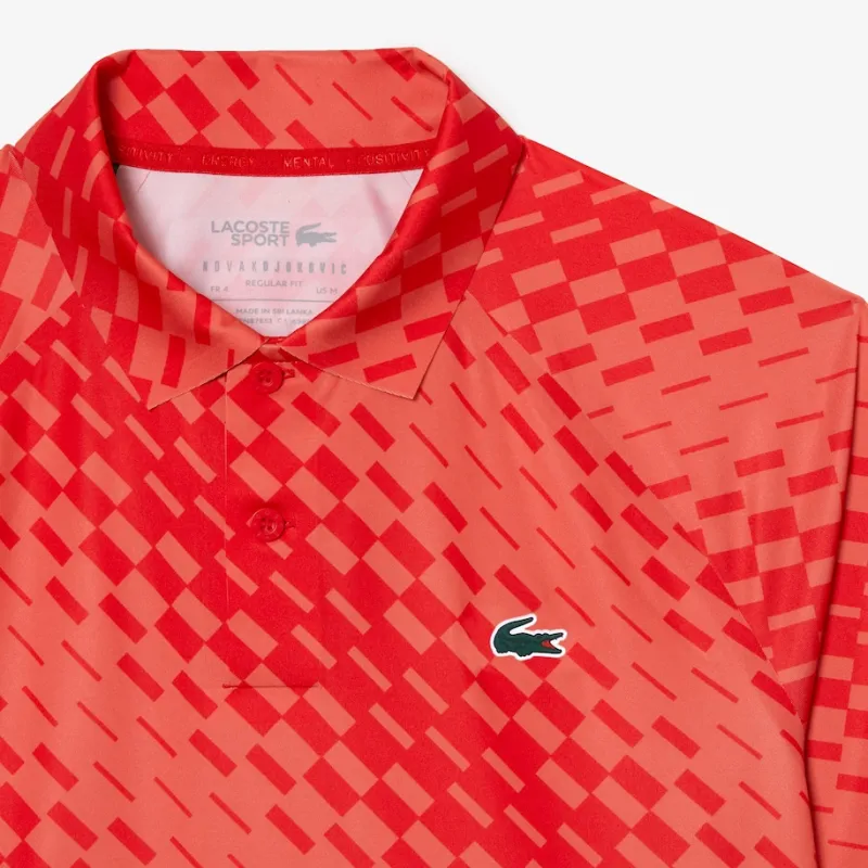 LACOSTE Djokovic Collaboration Polo Shirts Men Red-3