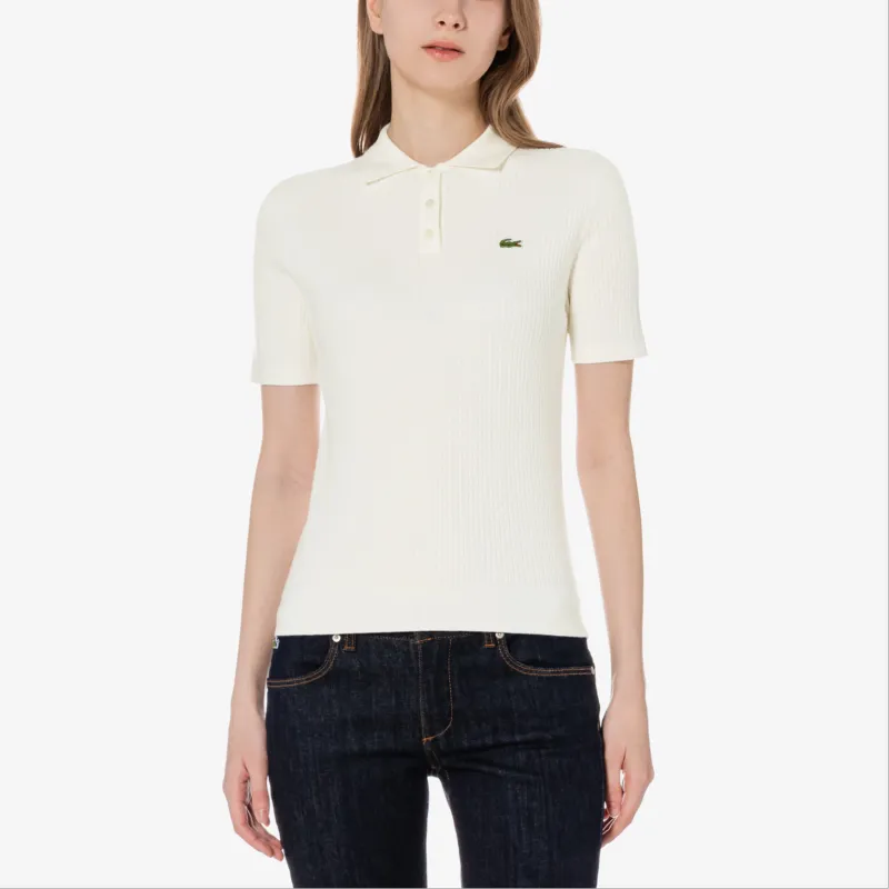 LACOSTE Polo Shirt Women's White-2
