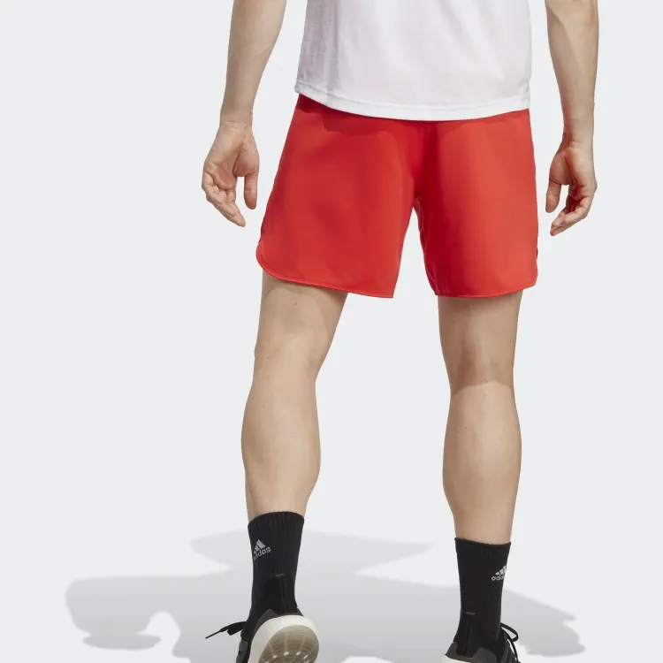 Adidas Casual Shorts Men Orange Red-2