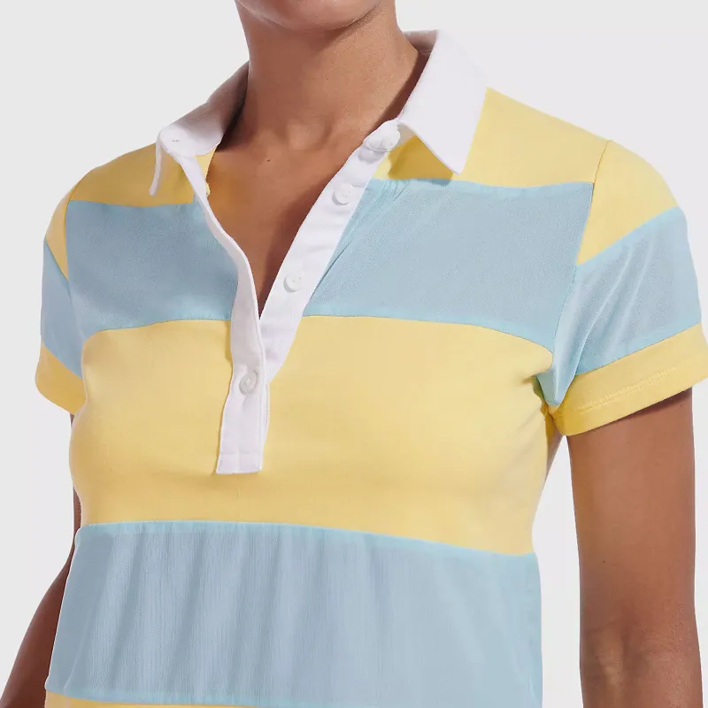 Staud X New Balance Polo Shirts Women's Yellow Blue-3