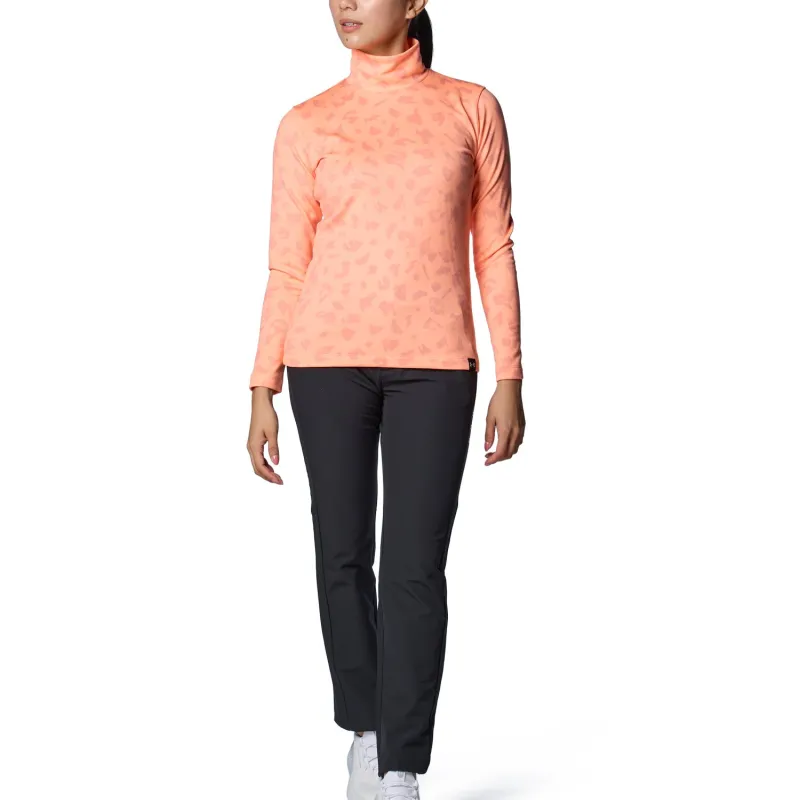 Under Armour ColdGear FW24 Pro Golf Apparel Women's Flared Orange-2