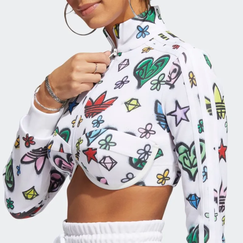 Adidas Originals Cropped Coats Women's White-4