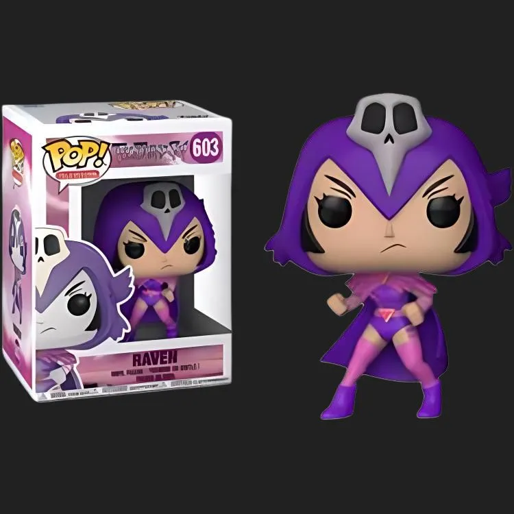 Funko POP! Collection HEROES Animation Youth Titan Attack Crow Chibi Figures 9.5cm-3