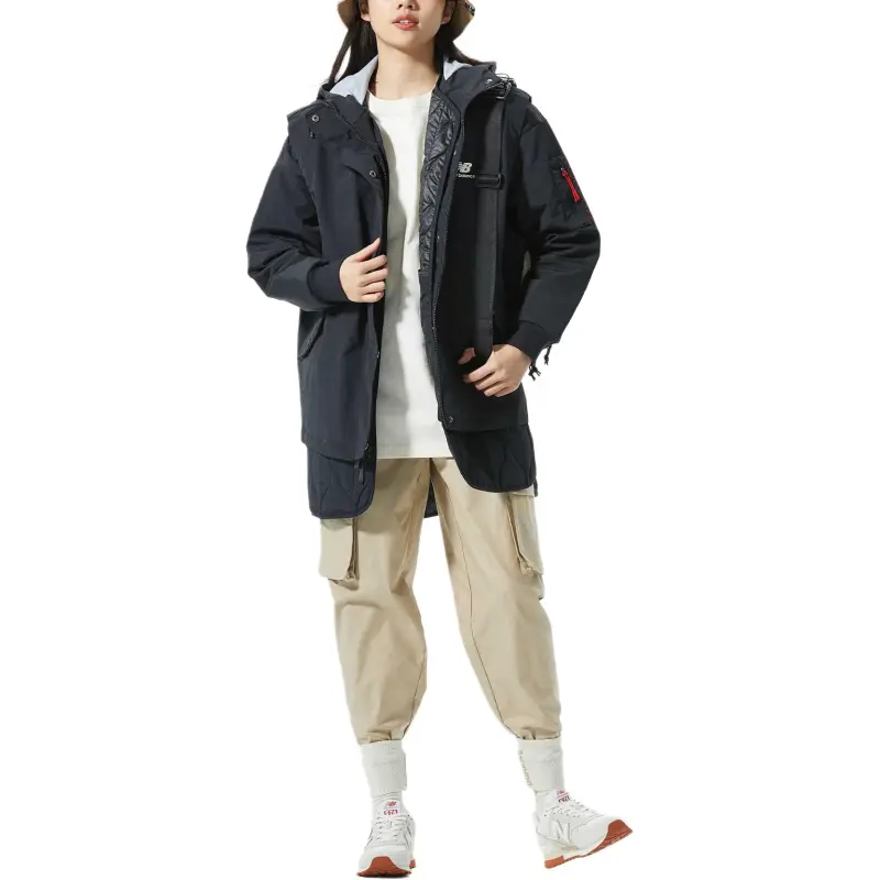 New Balance New Balance CNY Collection Puffer Jacket Coat Women's Black-3