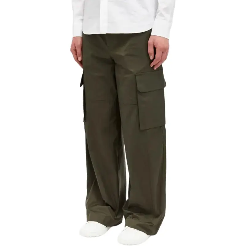 Valentino Button Detailed Straight Leg Pants-4