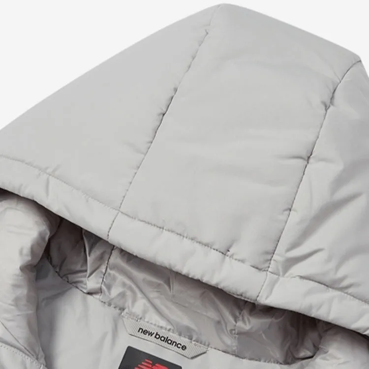 New Balance Down Jacket Winter Women's Light Gray-5