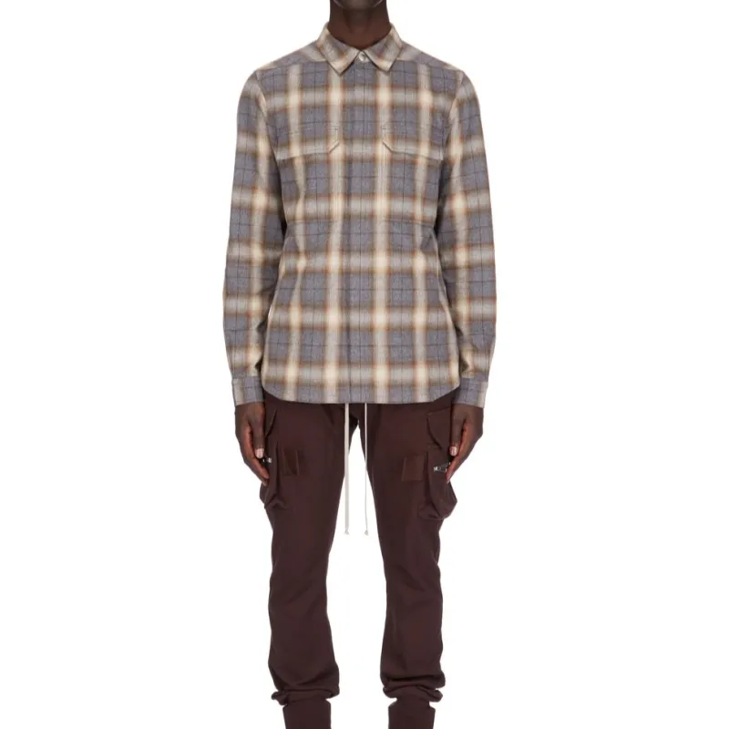 RICK OWENS Checked Shirt-2