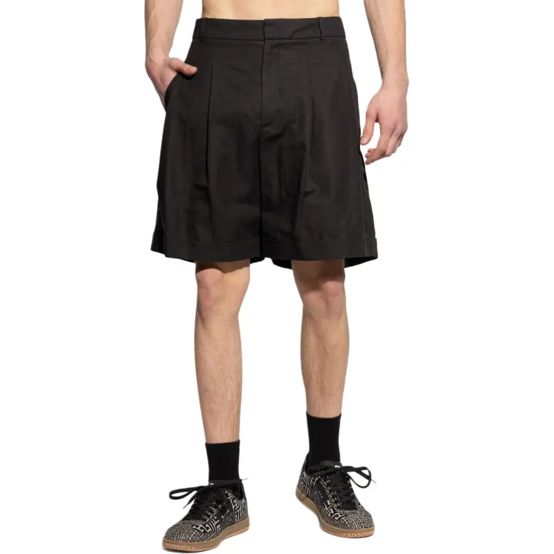 BALMAIN Pleated Tailored Shorts-2