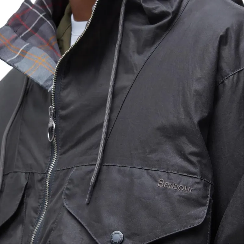 BARBOUR Utility Sapper Waxed Jacket-5