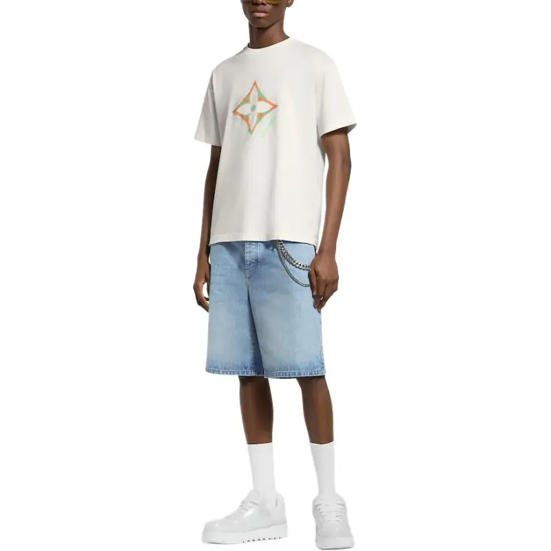 LOUIS VUITTON Monogram Flower 3D Gradient Print T Shirt-1