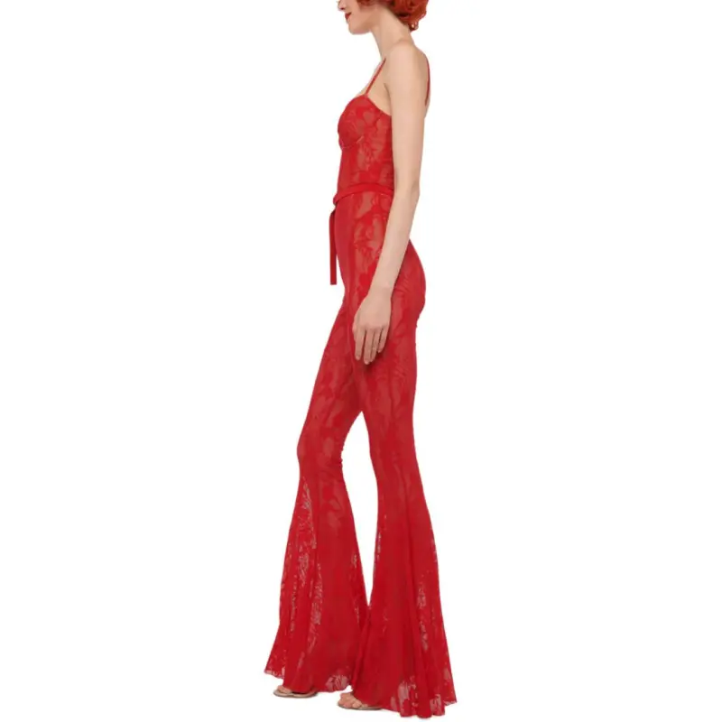 NORMA KAMALI Jumpsuit Women's Tiger Red-2