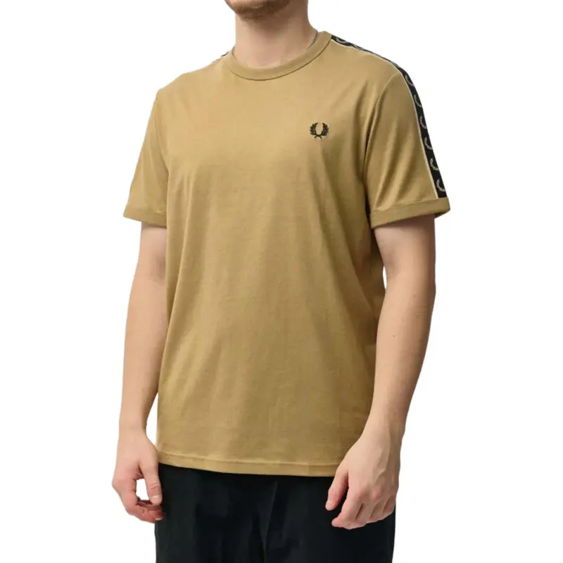 FRED PERRY T Shirts Men Brown-2