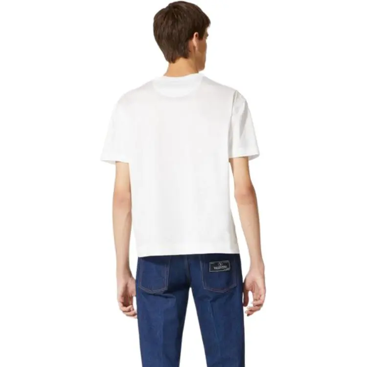 Valentino Logo Printed Crewneck T Shirt-4