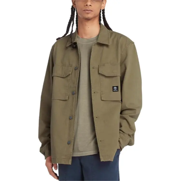 Timberland SS24 Shirt Men's Army Green-2