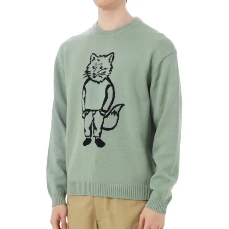 Maison Kitsune Dressed Fox intarsia Sweater-2