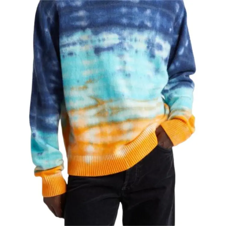 The Elder Statesman Sonar Tie Dyed Crewneck Jumper-5