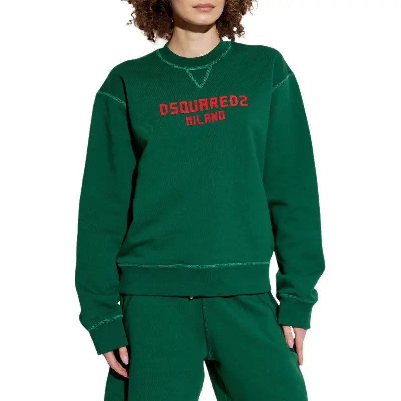 DSQUARED 2 Logo Printed Crewneck Sweatshirt-2
