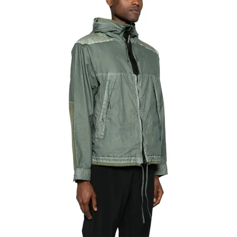 C.P.Company Zip Up Panelled Hooded Windbreaker-3