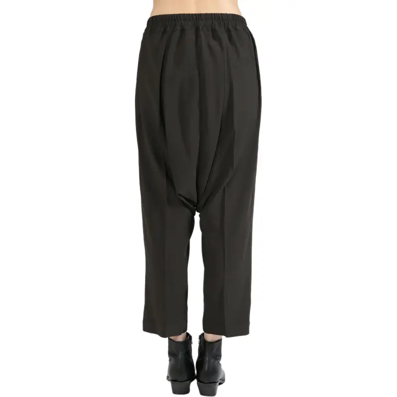 RICK OWENS Cropped Drawstring Trousers-1