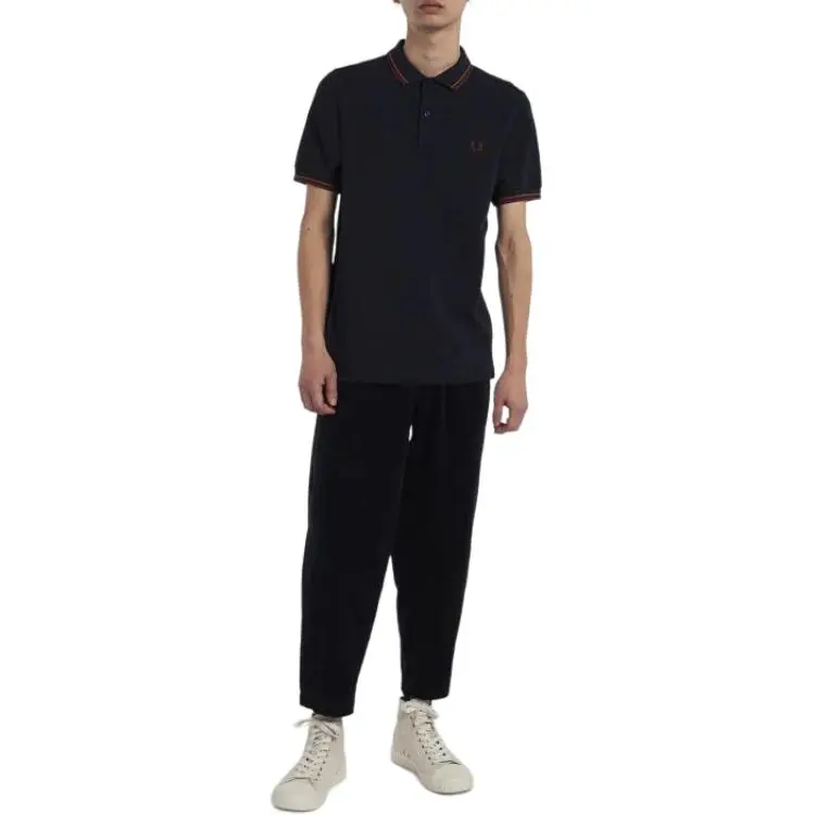 FRED PERRY Polo Shirt Men's Marine Blue-2