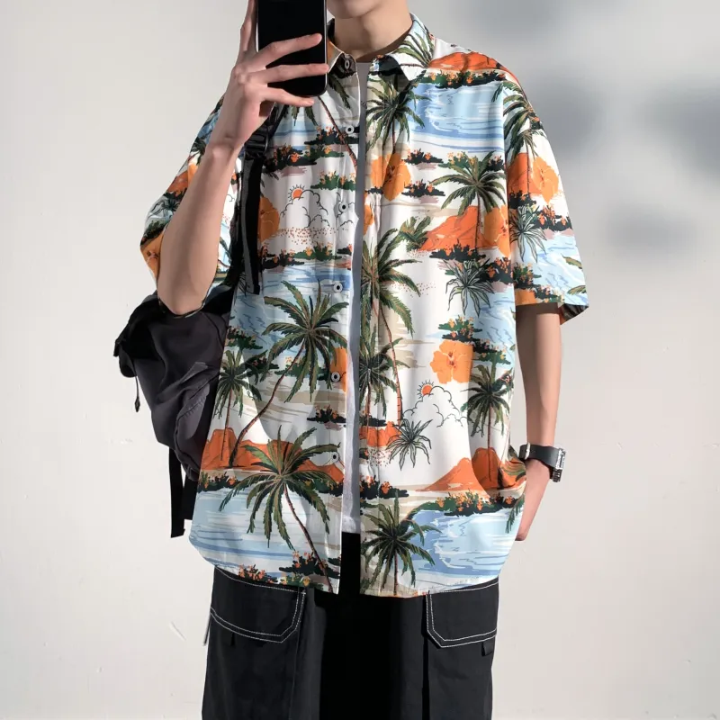 F.I.W FANGIWEN Floral Shirt Unisex-2