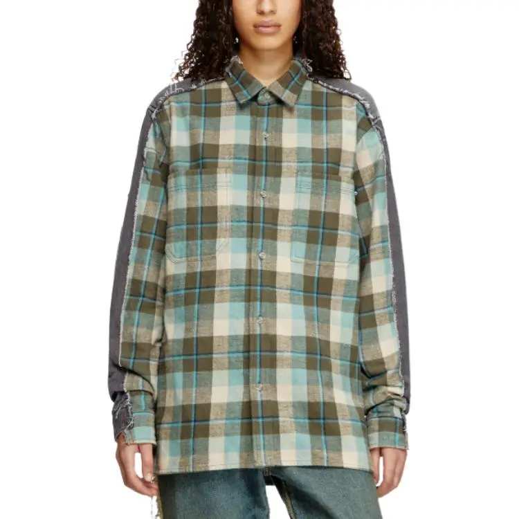 Timberland X DIESEL Timberland Collaboration Shirts Unisex Green/Black-1