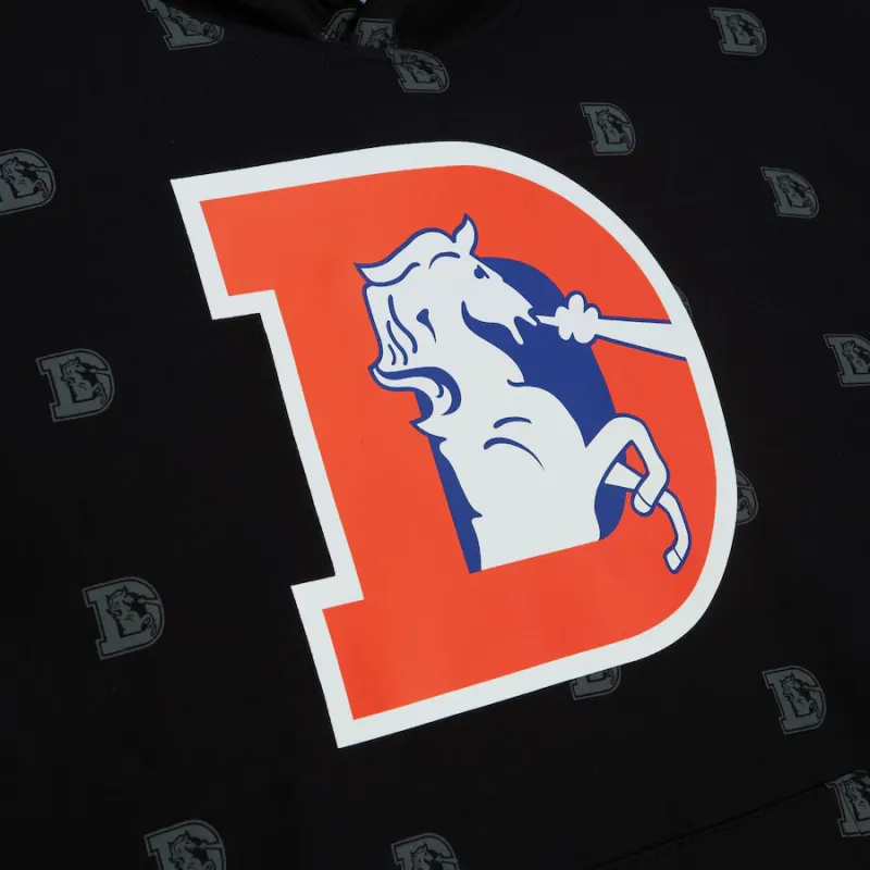 Mitchell & Ness Denver Broncos Allover Print Sweatshirt Men's Black-2