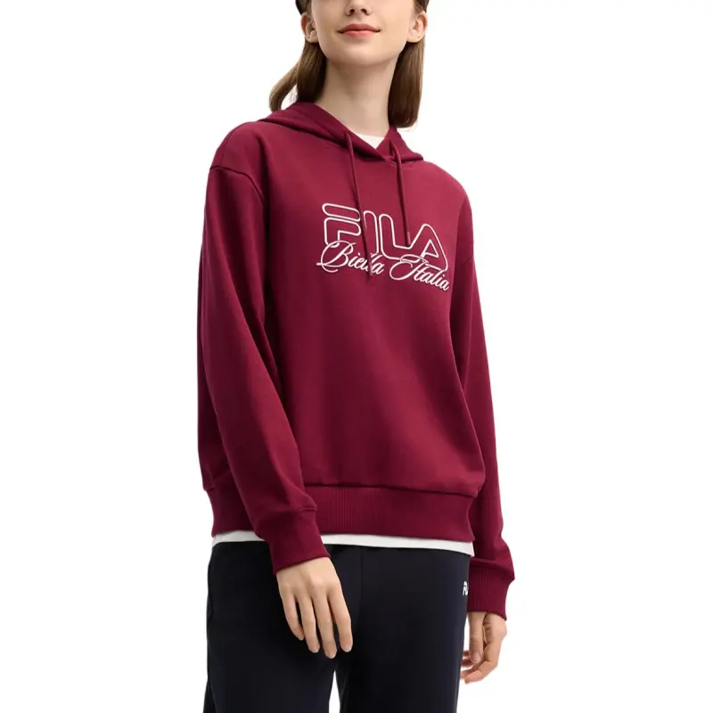 FILA Sweatshirt Women's Rose Burgundy-2