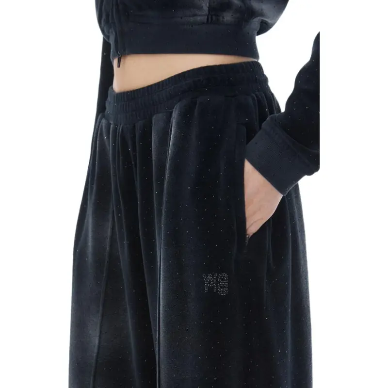 Alexander Wang Rhinestone embellished Track Pants-5