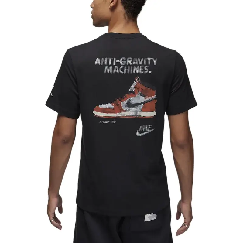 Jordan T Shirts Men Black-2