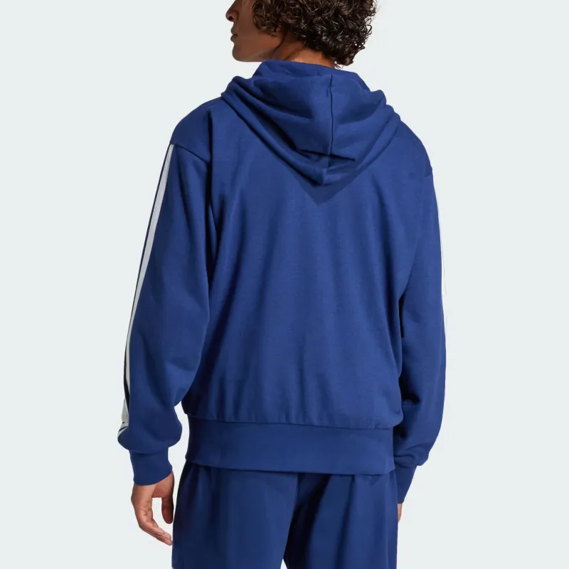 Adidas Essentials 3 Stripes French Terry Full Zip Hoodie-2