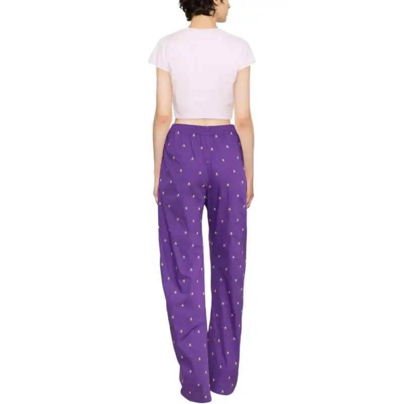 The Attico All Over Patterned Wide Leg Trousers-4