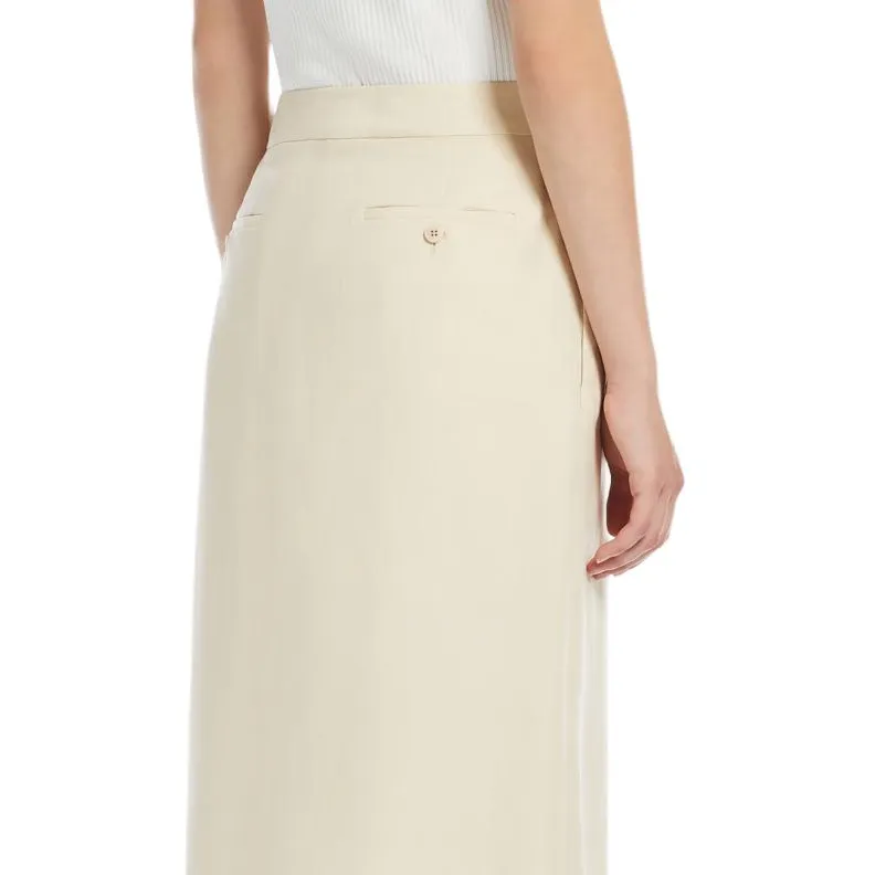 WEEKEND MaxMara Casual Long Skirt Women's White-4