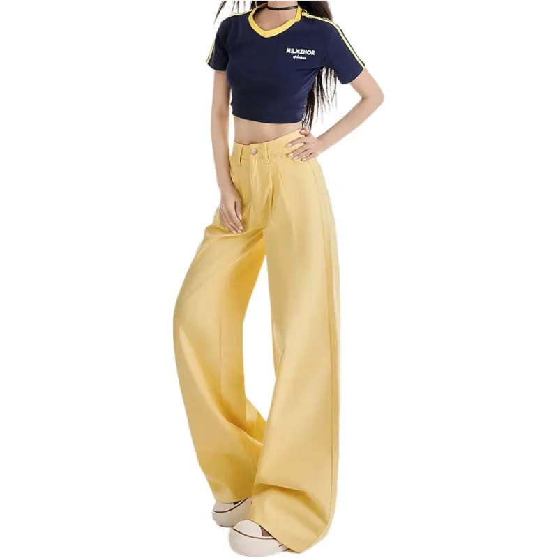 Concubine Zhu Jeans Women's Custard-4