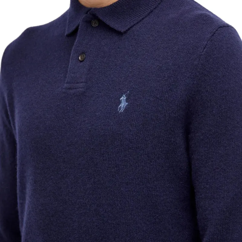 Polo Ralph Lauren Lambswool Knitted Long Sleeve Polo-4