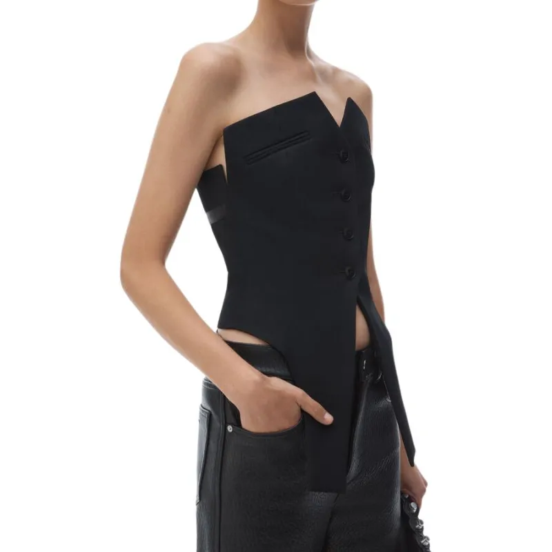 Alexander Wang Button Up Sleeveless Vest-3