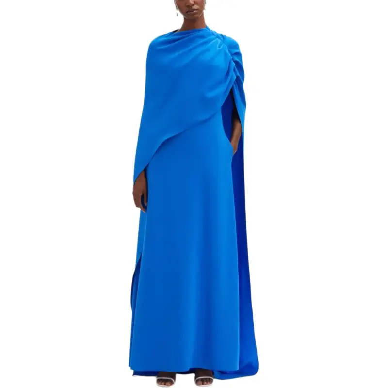 Oscar De La Renta Draped detail Georgette Kaftan-1