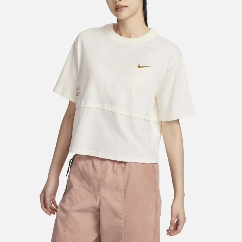 Nike Women'ss Straight Fit Training T-Shirt White-3