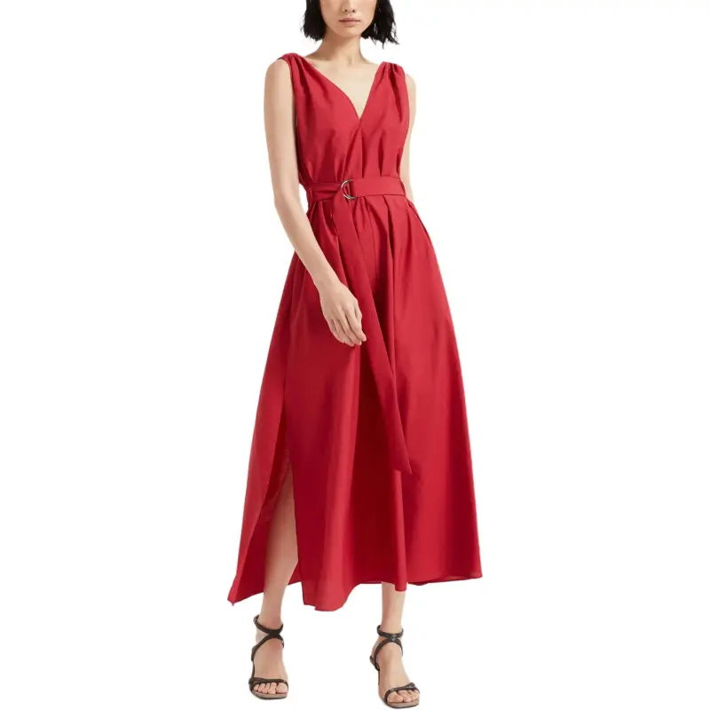 Brunello Cucinelli Poplin Midi Dress-1