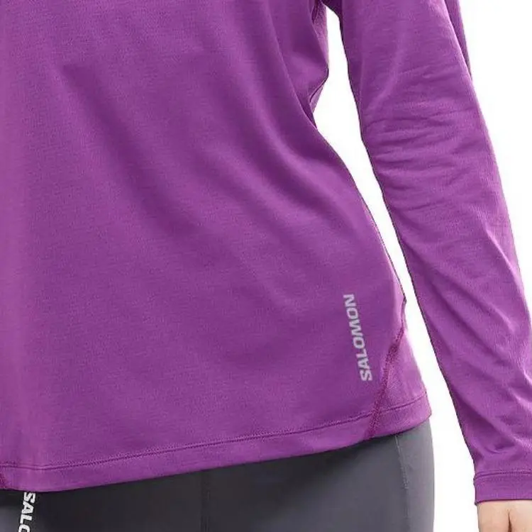 SALOMON CROSS RUN LS T-Shirt Women's Purple-2