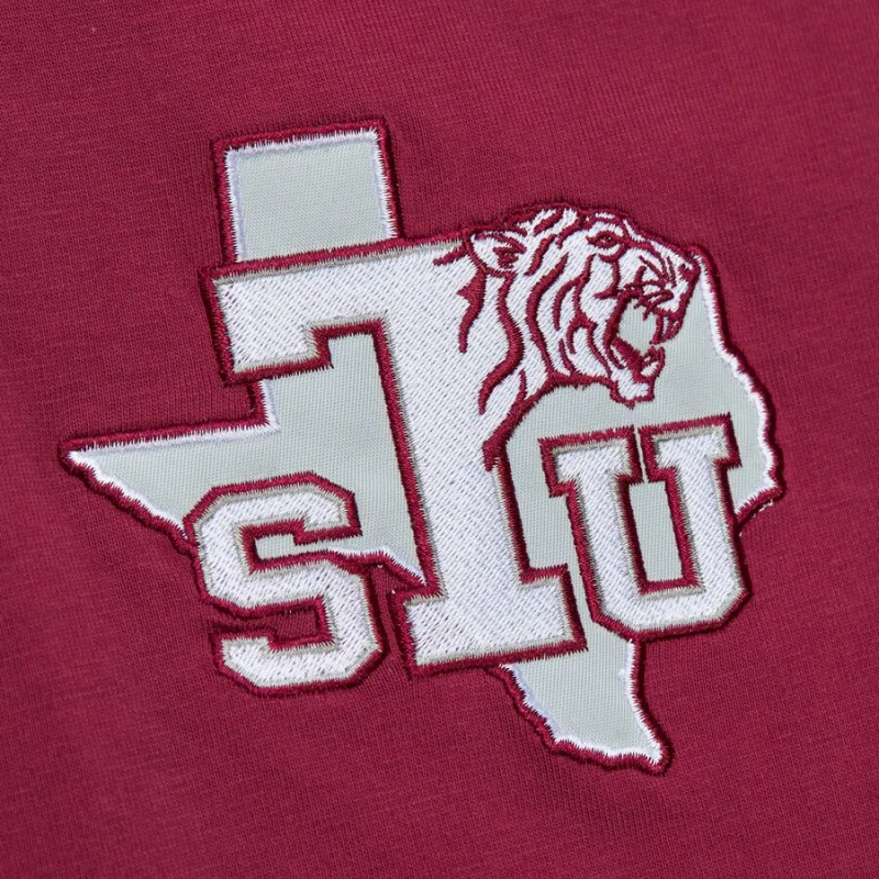 Mitchell & Ness x NCAA Texas Southern Tigers Jacquard Ringer T Shirt Men's Chestnut-2