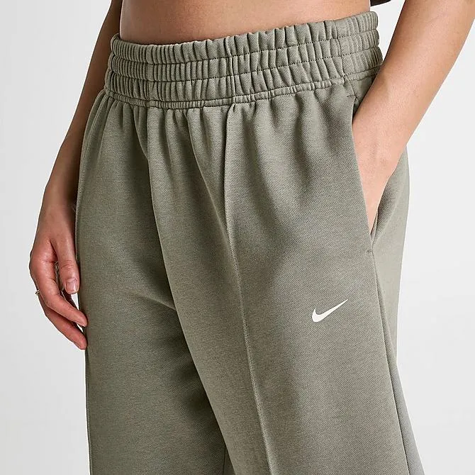 Nike Swoosh Knitted Sports Pants Women's Dark Gray Mud-3