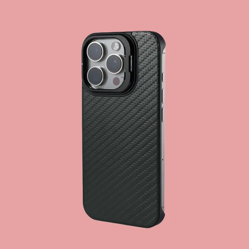 DEPA Genuine Leather Material Frameless Stand Magnetic Phone Cases Applicable To Apple-7